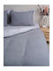 Sunshine Duvet Cover Single 170x250 Menta 203 Grey