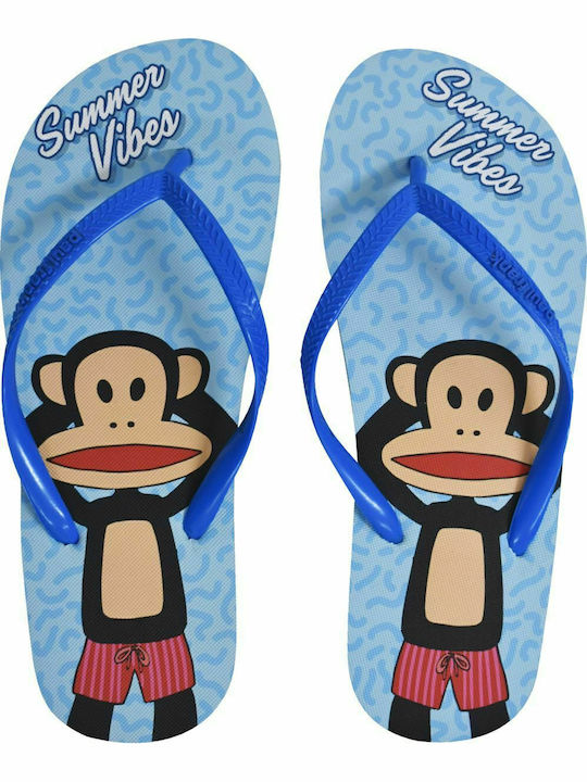 Șlapi pentru copii Flip Flops Albastre Paul Frank Summer Vibes