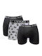 1012 Men's Printed Boxers Gray 3Pack
