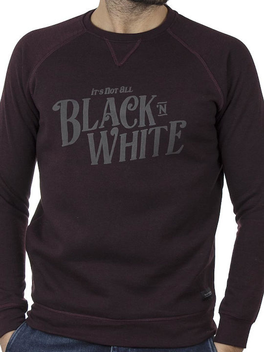 Double Herren Sweatshirt Burgundisch