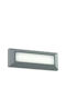 Aca Waterproof Wall-Mounted Outdoor Ceiling Light IP65 with Integrated LED Gray