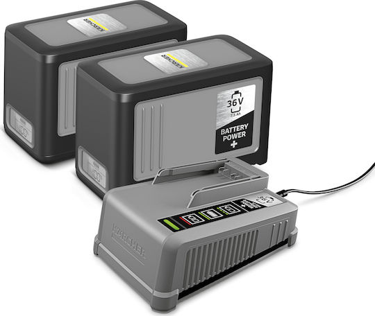 Karcher Set 2 Werkzeugbatterien 36V Kapazität 7.5Ah mit Ladegerät