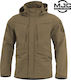 Pentagon Hurricane Shell Parka Jagdjacke Braun