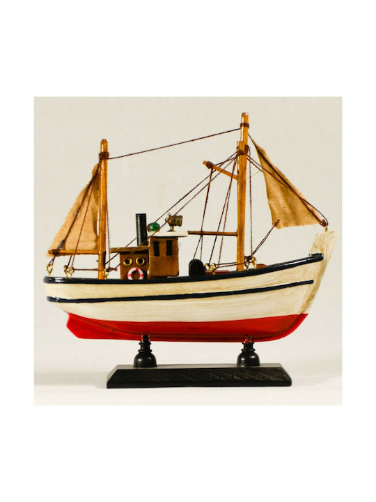 SP Souliotis Wooden Miniature Ship No3 16x4x14cm