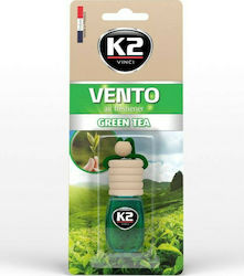 K2 Висящ ароматизаторен течен продукт за кола Vento Green Tea 8мл 1бр