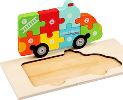 Holz Kinder Steckpuzzle Πυροσβεστικό 8pcs