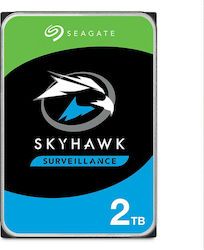 Seagate Skyhawk Surveillance 2TB HDD Festplatte 3.5" SATA III 5900Umdrehungen pro Minute mit 256MB Cache für Blockflöte