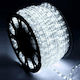 Christmas Light Tube Cold White Two-channel 220V 360 Light Bulbs with Controller 10m