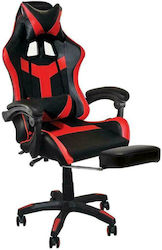 Woodwell BF7860 Artificial Leather Gaming Chair with Footrest Black/Red