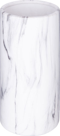 Atmosphera Декоративна ваза Мрамор Marble Бял 9.5x9.5x20см 1бр