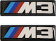 Race Axion M3 Декоративен Знак на Кола Bmw M3 Лого Закрепено за Епоксидна Смола Матове 10x3см 2бр в Черен Цвят LOGO.M3-RXCCA