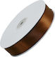 Marhome Satin,σατεν Band Doppelseitig Monochrom Braun 45.5meters mit Breite 20mm