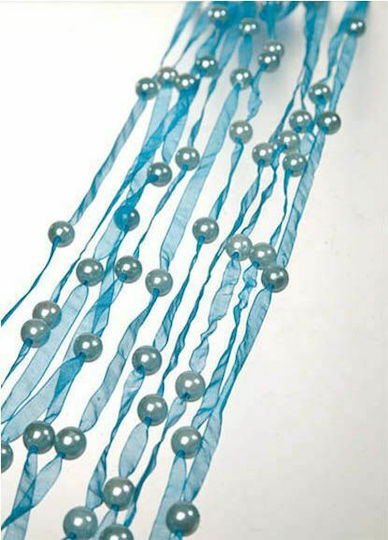 JK Home Decoration Material für Hochzeitsgeschenke Blaues Perlenband 1Stück