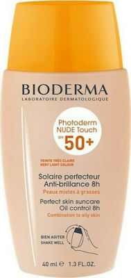 Bioderma Photoderm Nude Touch Sunscreen Cream Face SPF50 with Color Very Light 40ml