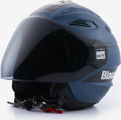 Blauer H.T. Brat H117 Albastru indigo/negru Cască de motocicletă Jet ECE 22.05 1200gr