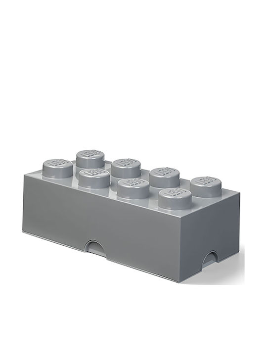 LEGO Children's Storage Box made of Plastic 8-Stud Gray 50x25x17cm 1pcs