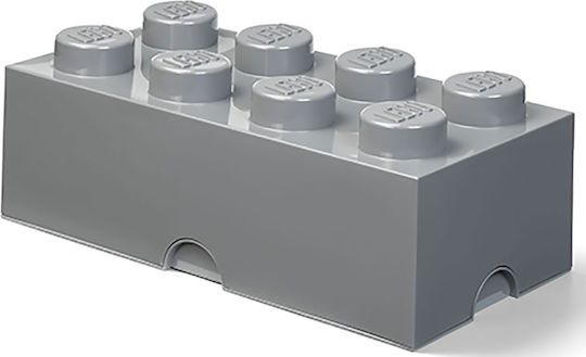 LEGO Παιδικό Κουτί Αποθήκευσης από Πλαστικό 8-Stud Γκρι 50x25x17cm