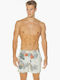Paradise Express 15 Men's Swimwear Shorts White Floral