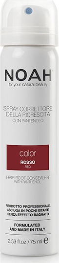Noah for Beauty Hair Root Spray Concealer Vopsea Temporară de Păr în Spray Roșu 75ml