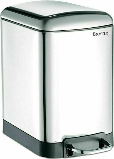 Bronze Art Inox Банята кошче Софт Клоуз 6лт Сребрист