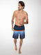 Men's Swimwear Shorts Navy Blue Striped