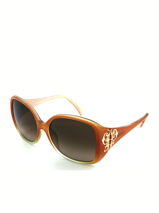 Emilio Pucci Women's Sunglasses with Brown Plastic Frame and Brown Gradient Lens EP673S 810