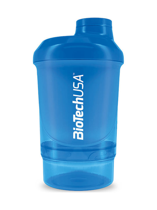 Biotech USA Wave Nano Plastic Protein Shaker 300ml Blue