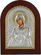 Prince Silvero Silver Holy Mary Icon 15x21cm