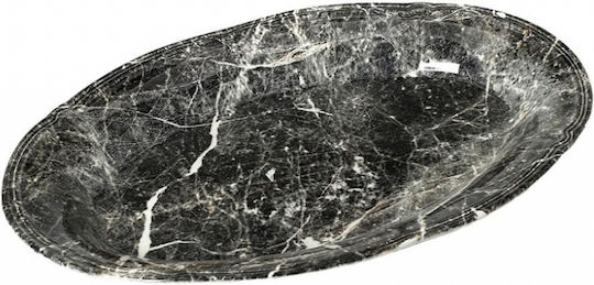 Espiel Marble Сервизна Плато от Порцелан Черен 22x14бр 1бр