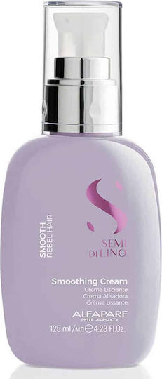 Alfaparf Milano Professional Semi Di Lino Haarstyling-Creme für Glättung mit Lichtem Reservierung gegen Frizz 125ml