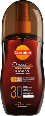 Carroten Omega Care Tan & Protect Αδιάβροχο Αντηλιακό Λάδι για το Σώμα SPF30 σε Spray 20ml