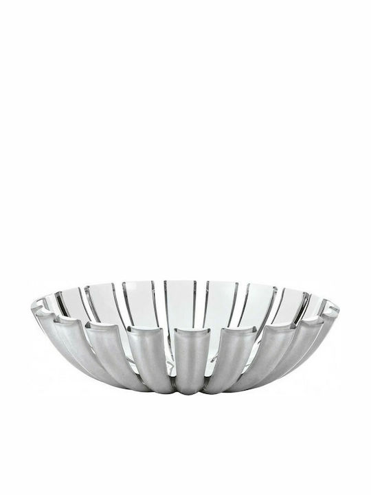 Guzzini Grace Fruit Bowl Plastic Silver 25x25x6.5cm