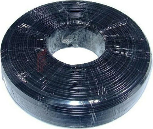 Gembird Flat Telephone Cable Unterminated 100m Black (TC1000S-100M-B)