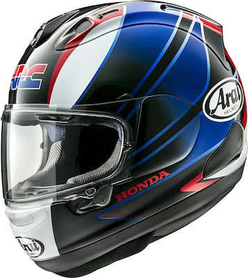 Arai RX-7V Honda CBR Black/Blue Κράνος Μηχανής Full Face με Pinlock