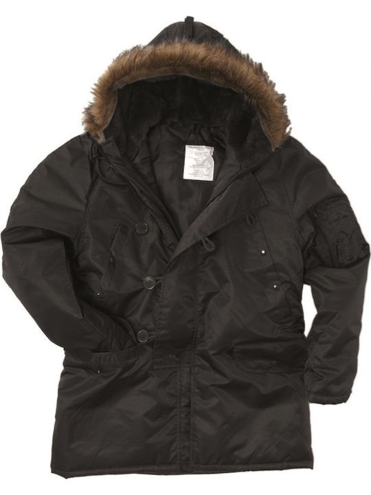Mil-Tec N3B Jagdjacke Schwarz