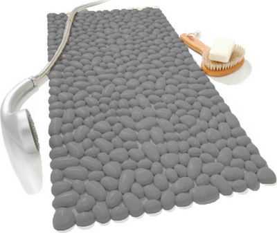 Dimitracas Octopus 3D Stones Bathtub Mat with Suction Cups Anthracite 37x74cm