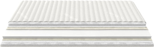 Greco Strom Ανώστρωμα Memory Διπλό Memory Foam με Αποσπώμενο Κάλυμμα & Λάστιχα Εφαρμογής 140x200εκ.