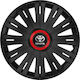 Versaco Σετ Τάσια Αυτοκινήτου Active RR με σήμα Toyota 4τμχ 15" Μαύρο/Κόκκινο