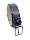 Legend Accessories LGD-2033 Men's Leather Belt Blue
