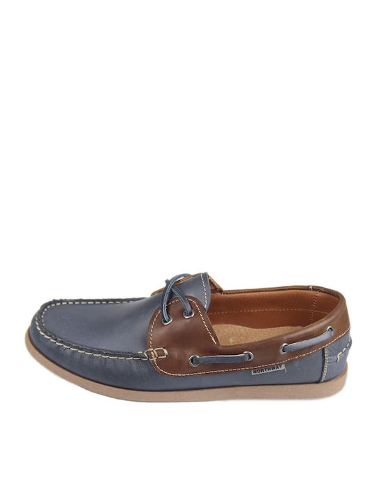 Northway Δερμάτινα Ανδρικά Boat Shoes σε Μπλε Χ...
