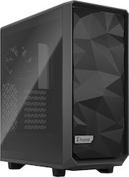 Fractal Design Meshify 2 Compact Light Tempered Glass Gaming Midi Tower Computer Case with Window Panel Gray