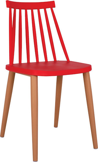 Stühle Küche Vanessa 43x47.5x77cm 4Stück Red