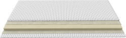 Greco Strom Single Bed Latex Mattress Topper Latex Comfort Plus with Removable Cover & Elastic Straps 100x190x5cm