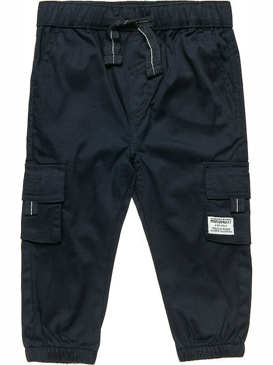 Alouette Kids' Cargo Fabric Pants Navy Blue