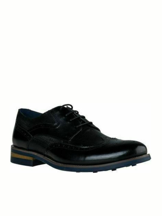 Bocca Lupo Leather Scarps-B70-05061-34-Black