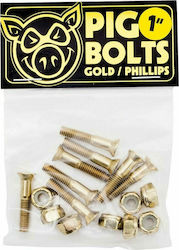 Pig Wheels Anodised Bolts Phillips