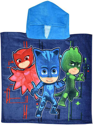 Stamion Kids Beach Poncho PJ Masks Blue 100 x 50cm