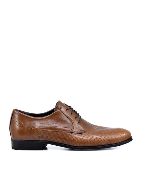 Damiani Men's Leather Dress Shoes Tabac Brown
