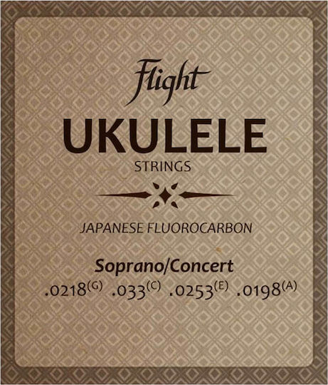 Flight Set of Carbon Strings for Ukulele Fluorocarbon Ukulele Soprano/Concert 19.8 - 33"