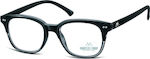 Montana Eyewear MR82 Lesebrille +1.00 in Schwarz Farbe MR82